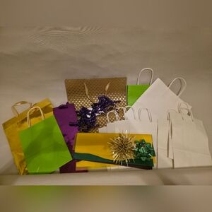 Colorful Party Gift Bags Set 14 Bags Plus Other Items